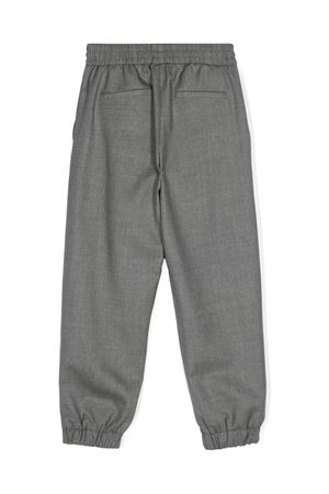 grey virgin wool trousers BALMAIN PARIS KIDS | BV6R80I0231810